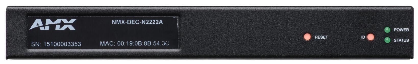 AMX NMX-DEC-N2222A解码器数字影院级IP视频解码器支持HDMI